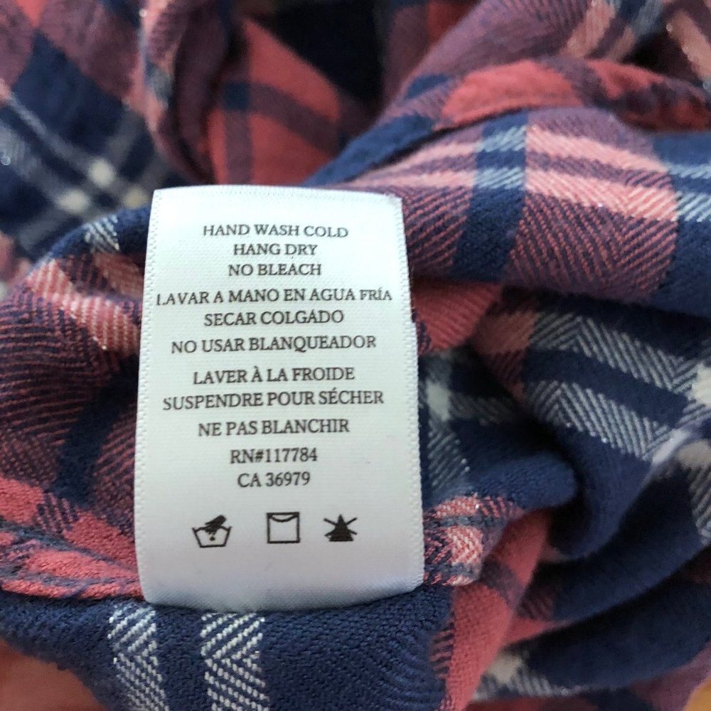 Rails Hunter Plaid Button Up Shirt Rust Indigo Wh… - image 6